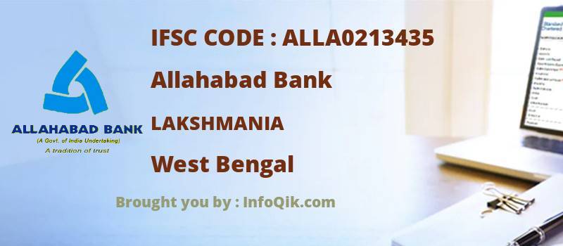 Allahabad Bank Lakshmania, West Bengal - IFSC Code