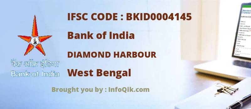 Bank of India Diamond Harbour, West Bengal - IFSC Code