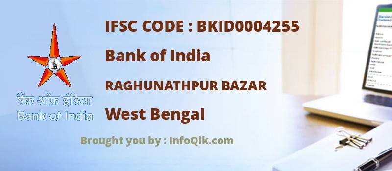 Bank of India Raghunathpur Bazar, West Bengal - IFSC Code