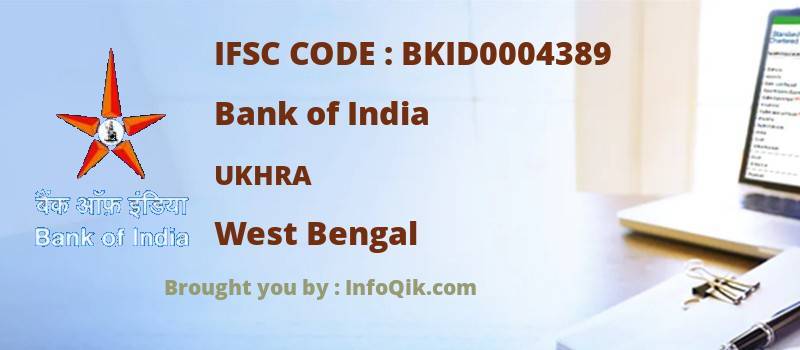 Bank of India Ukhra, West Bengal - IFSC Code