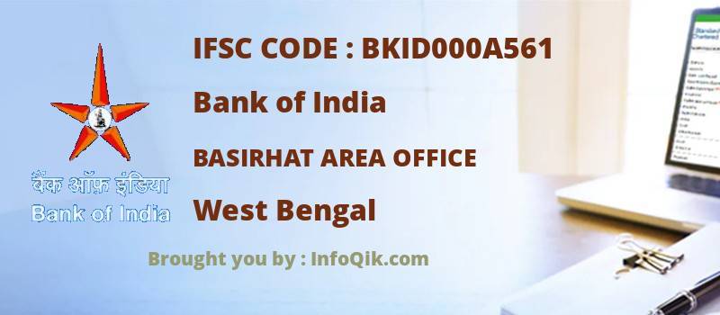 Bank of India Basirhat Area Office, West Bengal - IFSC Code